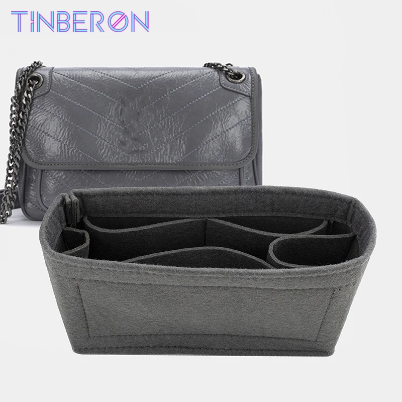 

TINBERON подходит для фирменной сумочки, подкладка из войлочной ткани, сумка-Органайзер, косметички, сумочка для макияжа, органайзер, войлочная сумка в сумку