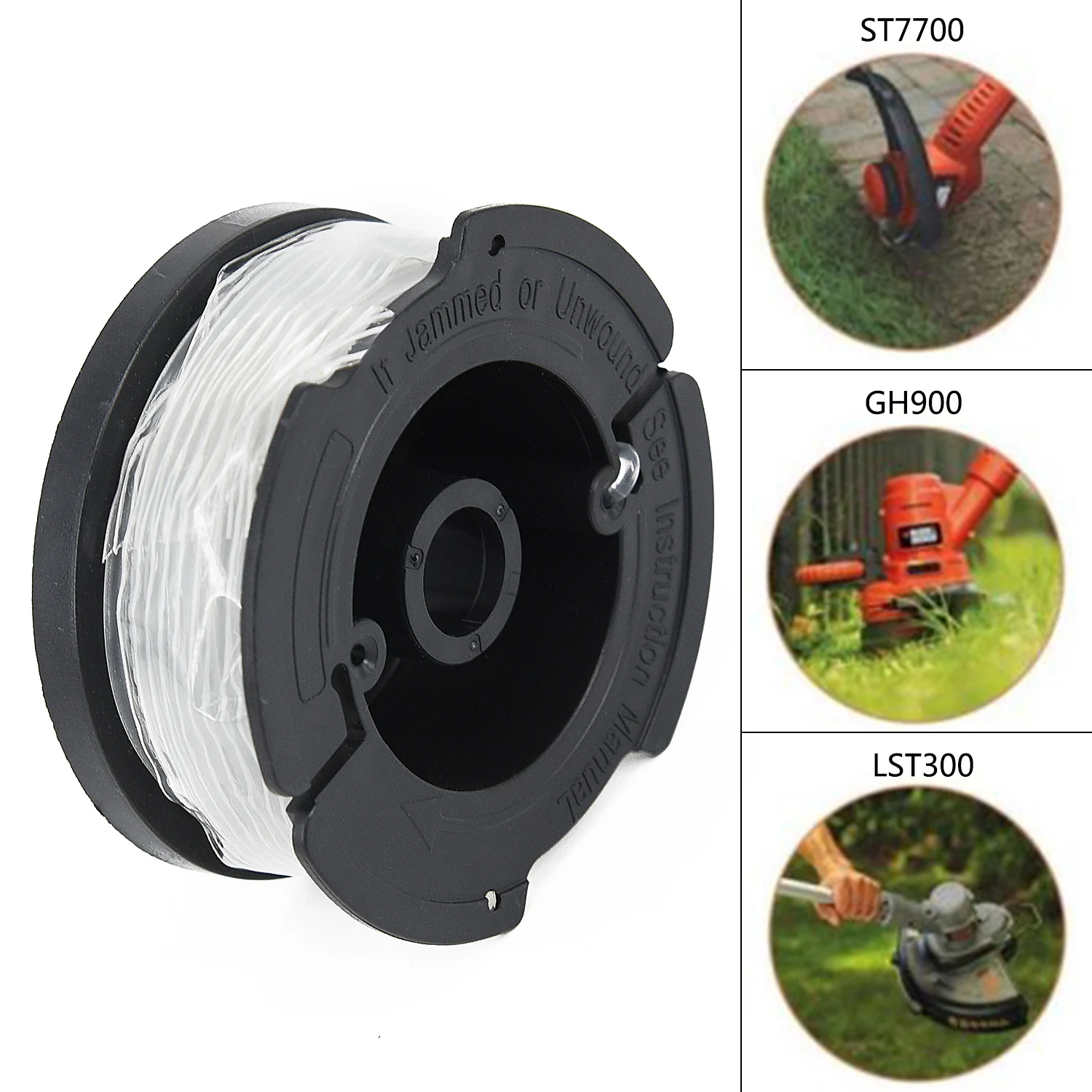 

Катушка для триммера BLACK + DECKER AF-0,065, нейлоновая шпуля 100 дюйма