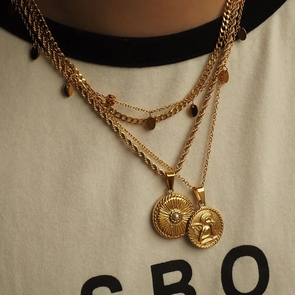 Новое винтажное ожерелье на шею женская бижутерия аксессуары для девушек одежда