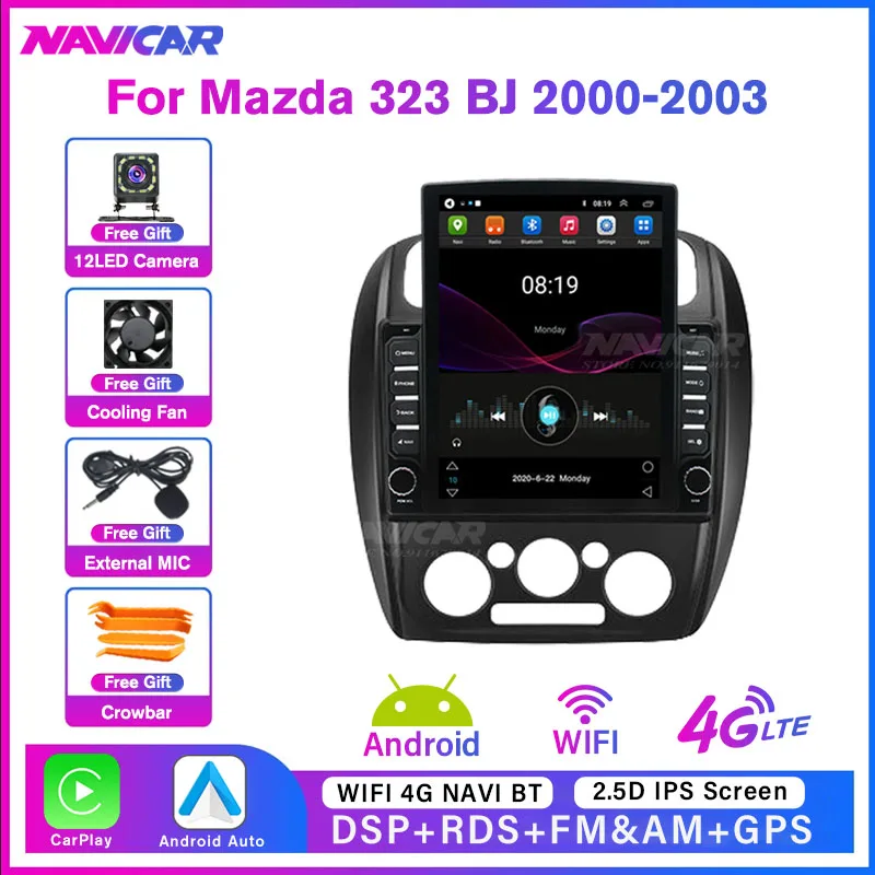 Автомагнитола 2 Din Android 10 для Mazda 323 BJ 2000 2001 2002 2003 GPS-навигация автомобильный