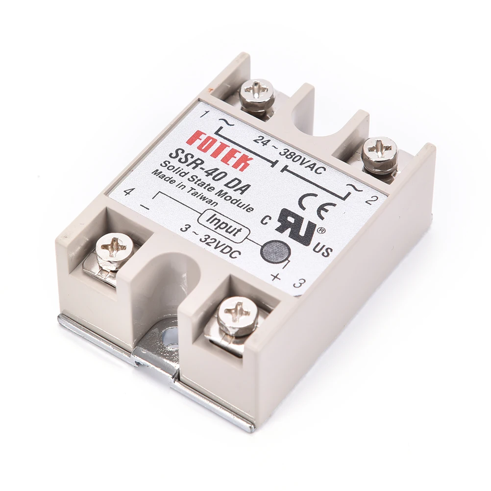 Промышленное твердотельное реле SSR 40A с защитным флагом SSR-40DA DC control AC |