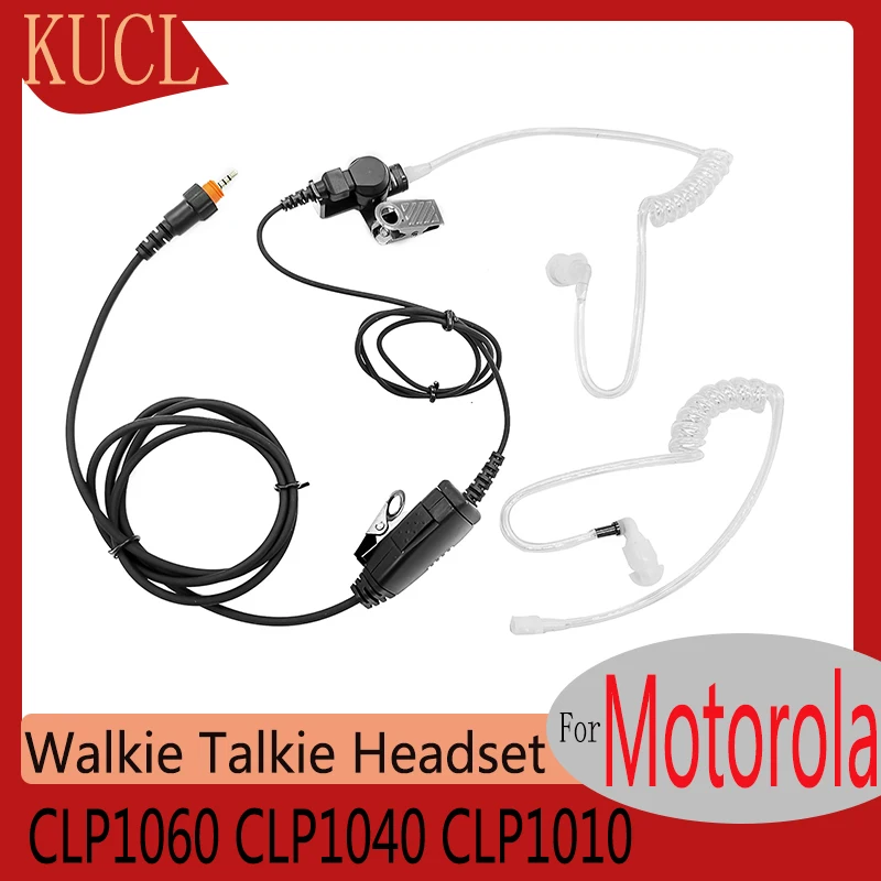 RISENKE Earpiece Compatible with Motorola CLP1060 CLP1040 CLP1010 Walkie Talkie Radio Headset Earphone with Acoustic Tube