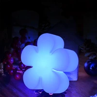 led charging flower shape light room decoration color change pe plastic outdoor waterproof decoration led flower shaped light