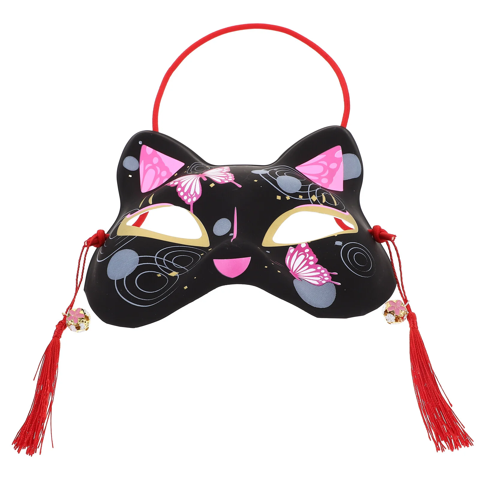 

Japanese Style Half Face Cat Mask Decorative Cat Mask Cosplay Cat Mask for Party