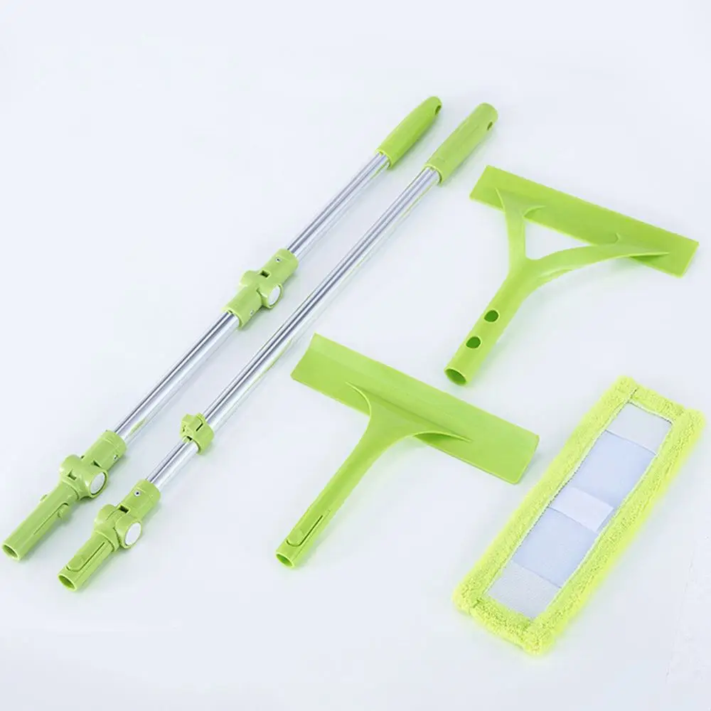 

Telescopic Glass Cleaner Brush High-rise Window Cleaning for Washing Window Squeegee Microfiber Extendable Window Scrubber