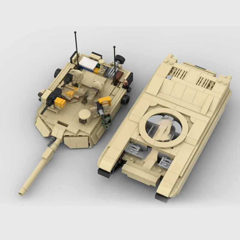 Конструктор Moc M1A2 штурмовой танк Военная серия технические кирпичи сборка сделай