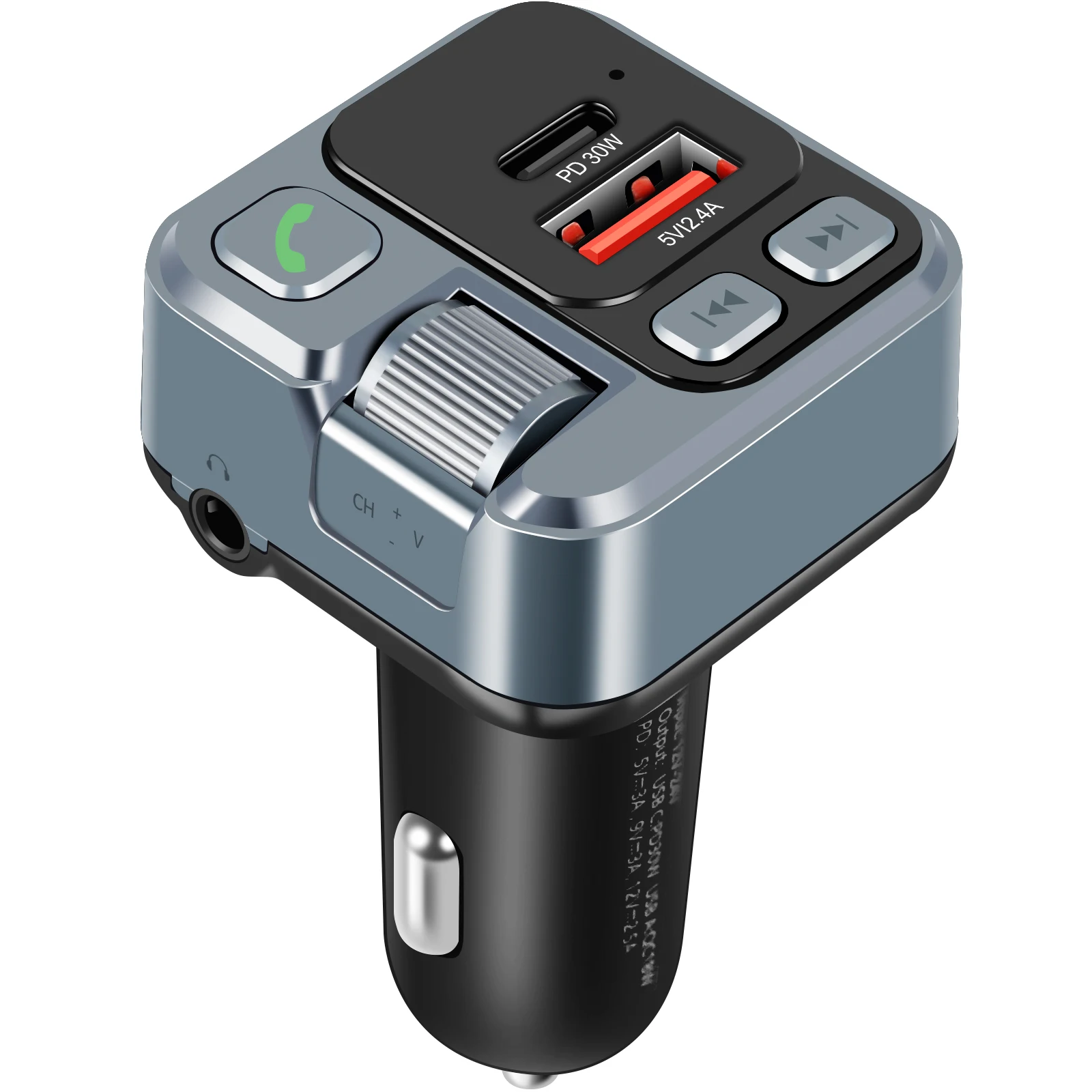 

FM-трансмиттер в прикуриватель с поддержкой Bluetooth 2022 и двумя портами USB