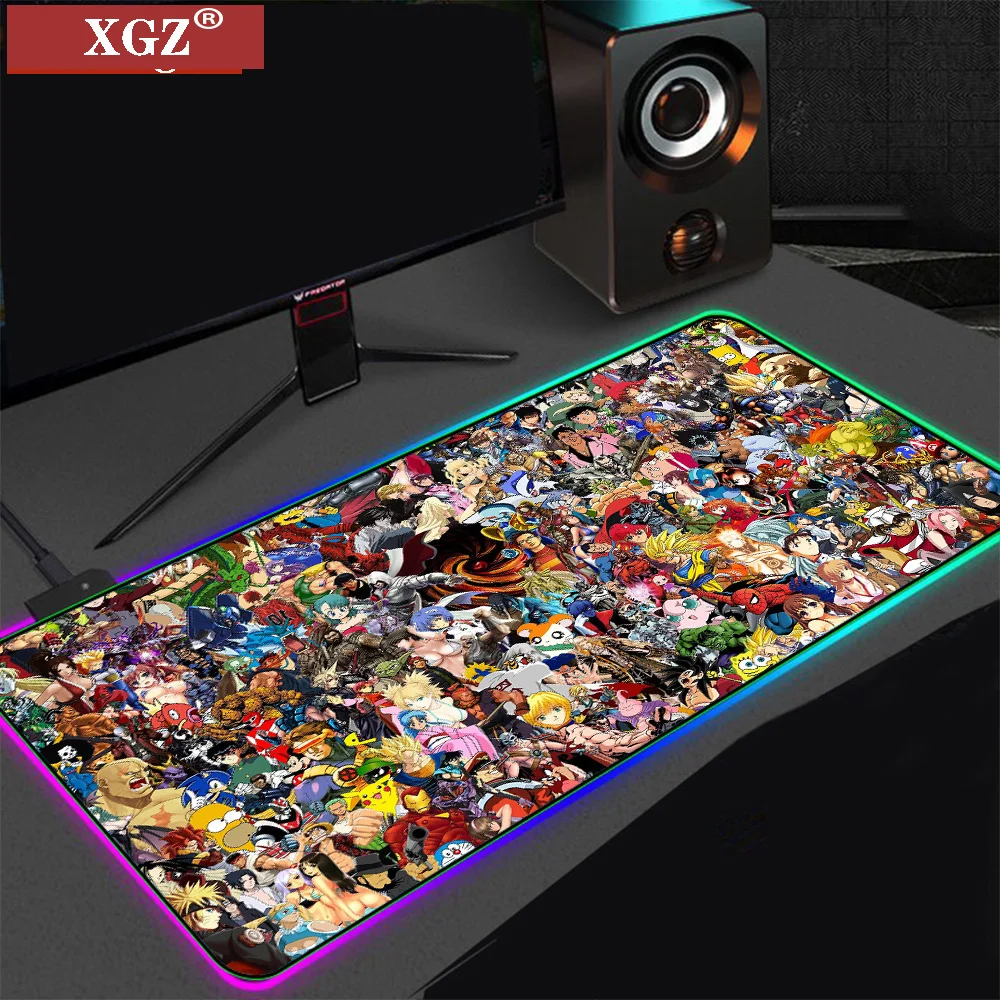 

XGZ Cartoon Animation Game Mouse Pad Large Notebook Non-slip Mat RGB, Suitable for Peripheral Accessories Russia Promotion csgo