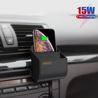 15w 3 in 1 car smart wireless fast charger for iphone 12promax 13 xr charge watch hanging quick wireless charging storage box