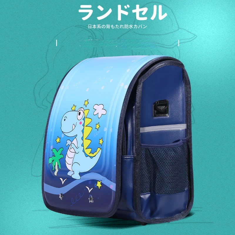 Children Mermaid Dinosaur Cartoon British Style Backpacks New Girls Boys Students Fashion PU Astronaut School Bags Drop Shipping