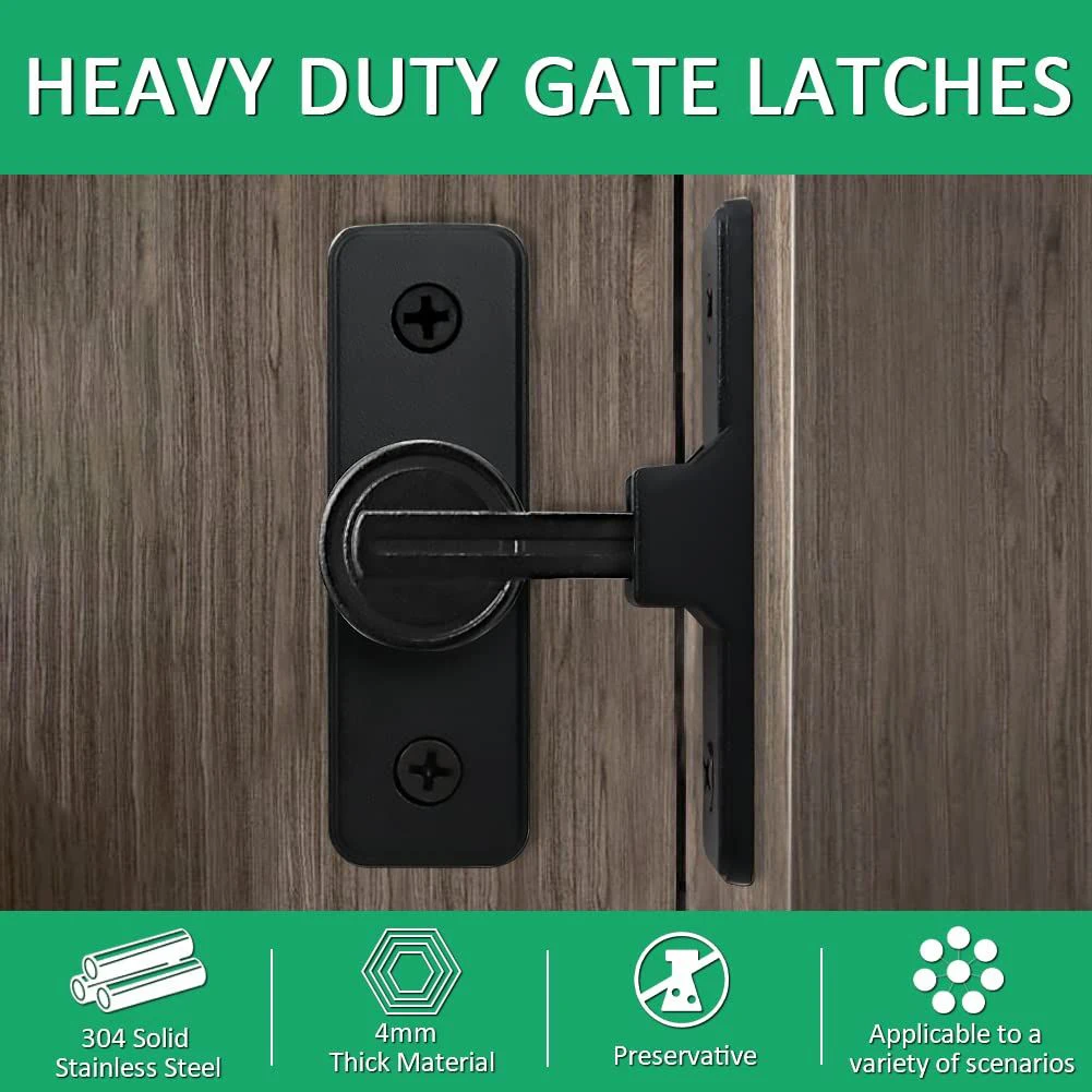 

Barn Door Lock Heavy Duty Sliding Barn Door Latch Lock 90 Degree Gate Latch Cabinet Closet Window Door Lock Plug Door Hardware