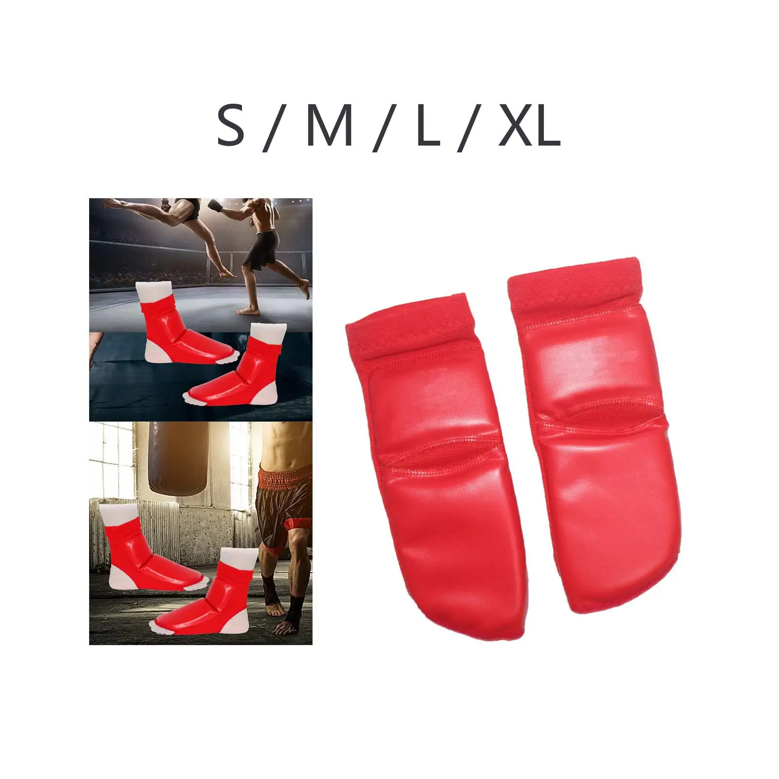 

Мягкая защита Instep из искусственной кожи, защита для тренировок, эластичная спортивная защита для ног для детей, взрослых, мужчин, женщин, спорт, ММА, тхэквондо