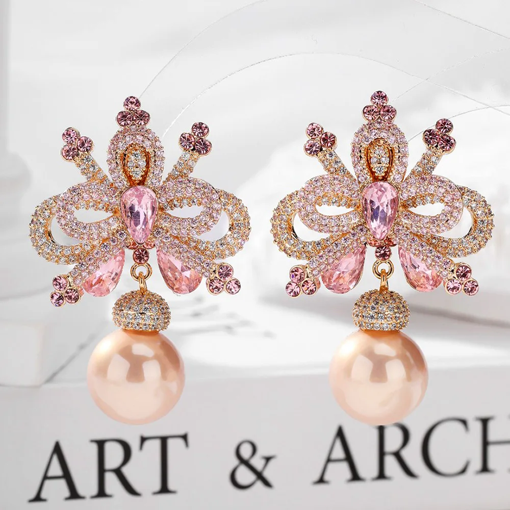 GODKI 35 мм висячие серьги с искусственным жемчугом для женщин свадебные