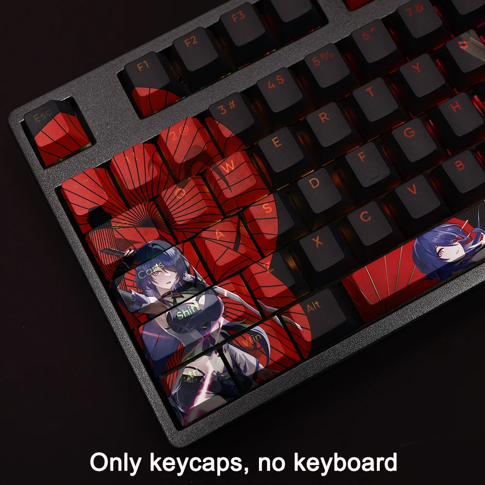 Acheron 108 колпачок для клавиатуры Honkai Star Rail PBT краска ...