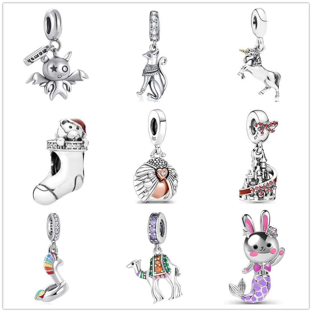 Женские бусины-шармы божья коровка и сердце из серебра 925 пробы |