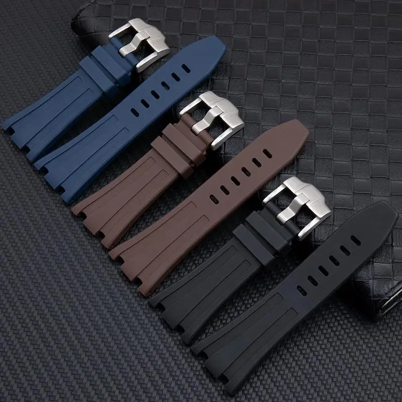 Мягкий резиновый ремешок MAISITU для часов FKM Audemars точечного ремешка 26470/26480/26170