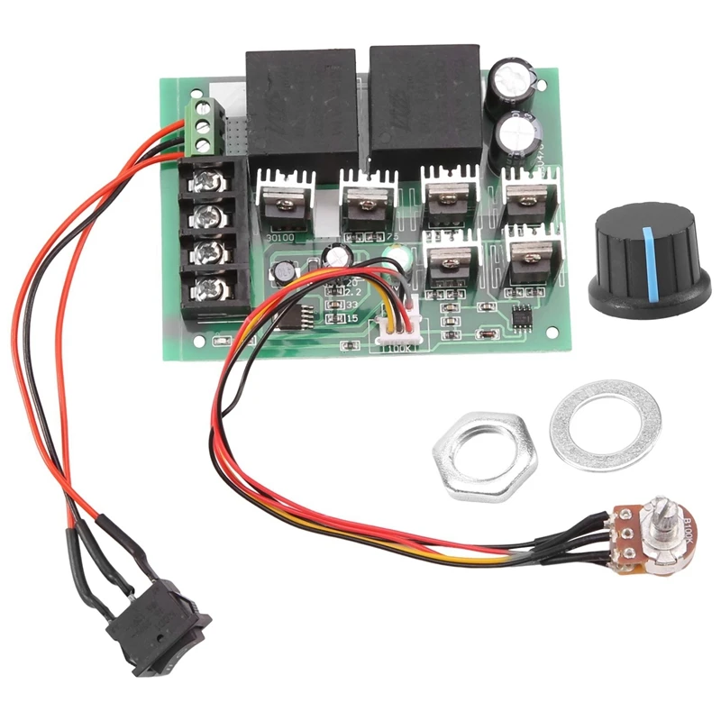 

40A DC 10-50V Motor Speed Control Reversible PWM Controller 12V 24V 36V 2000W Forward Reverse Switch