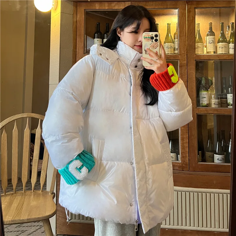 Cotton Jacket Female 2022 New Cotton Jacket Winter Loose Thickened Design Sense Oversize Cotton Jacket Tide