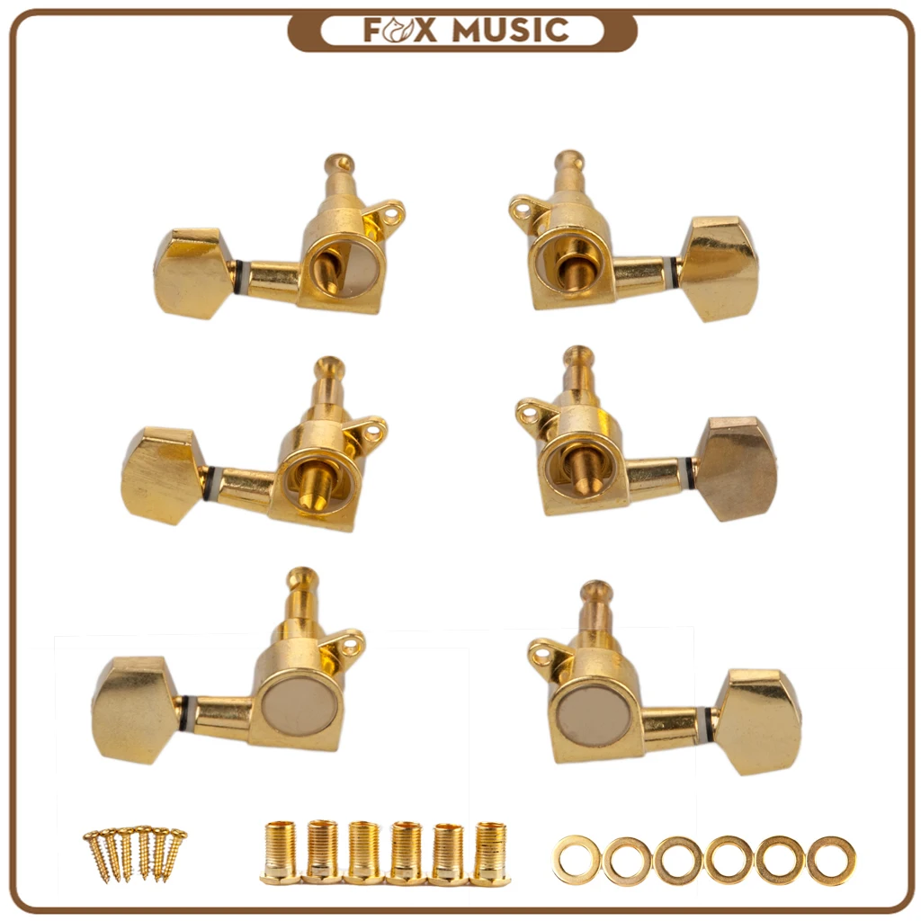 

Guitar Turning Pegs Electric Acoustic Guitar Parts Tuners Inline 3L 3R For Electric Guitar Parts & Accessories