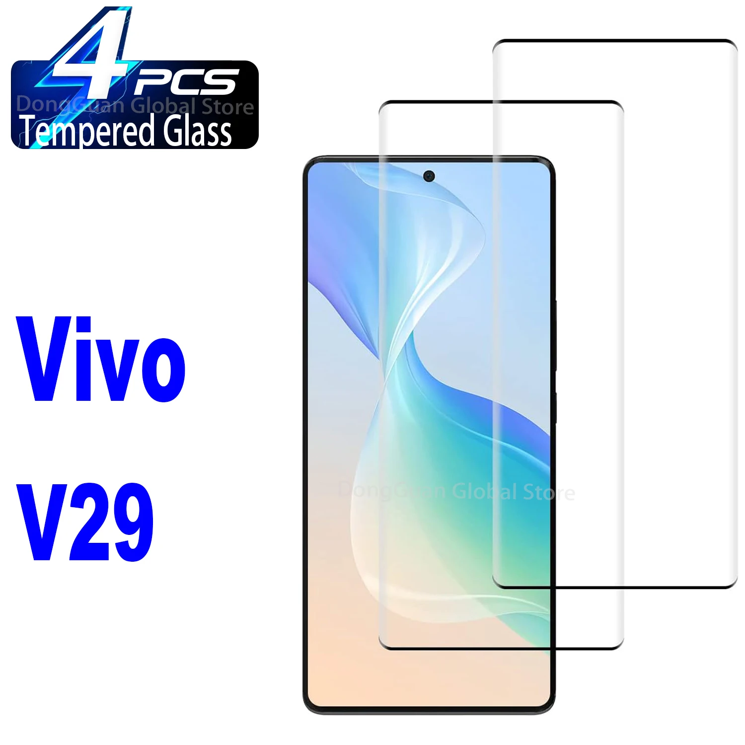 

1/4 шт. закаленное стекло для Vivo V29e V29 Lite iQOO Z7 Pro Защитное стекло для экрана