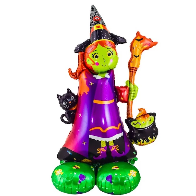 Гигантский стоящий Хэллоуин Тыква призрак фольги шары ведьмы вечерние украшения