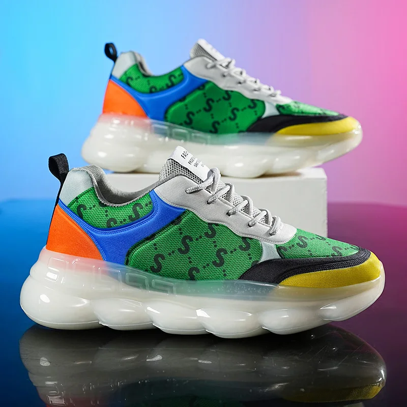 

2022 Fashion Men's Sneakers Street Style Breathable Men Shoes Chunky Comfortable Adult Male Footwear Zapatillas Hombre