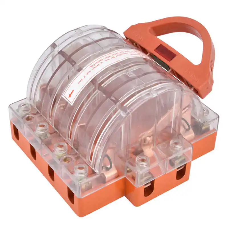 

Knife Safety Switch Disconnect Knife Switch Tunnel Type Wiring Double Throw for Fail Safe Circuit Breakers