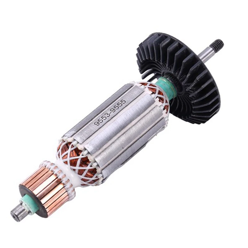 

NEW-1Pcs Angle Grinder Armature Rotor For Makita 9553NB 9553HB N 9555 Rotor 607 Angle Grinder Rotor Accessories
