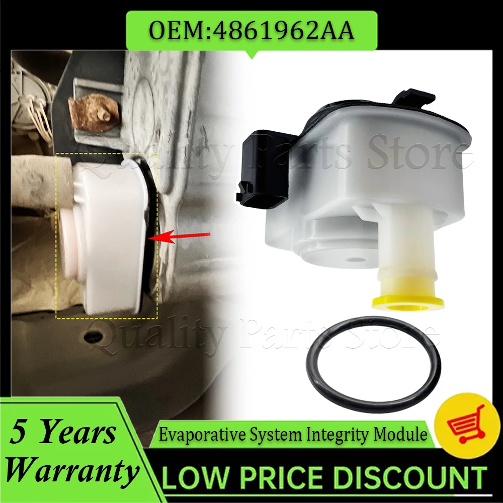 

1 шт., модуль целостности автомобильной испарительной системы, детектор, подходит для Jeep Dodge Chrysler Charger RAM, насос обнаружения топливного пары 4861962AA