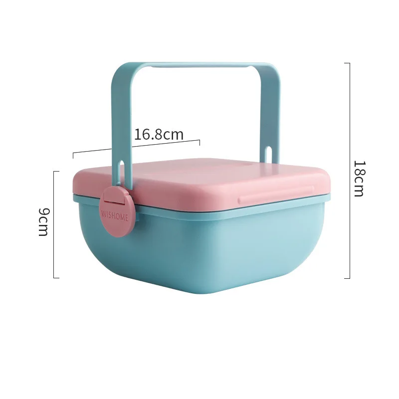 

Portable Lunch Box Plastic Bento Box for Office Worker School Kids Breakfast Picnic Container Food Storage Dinnerware Tableware
