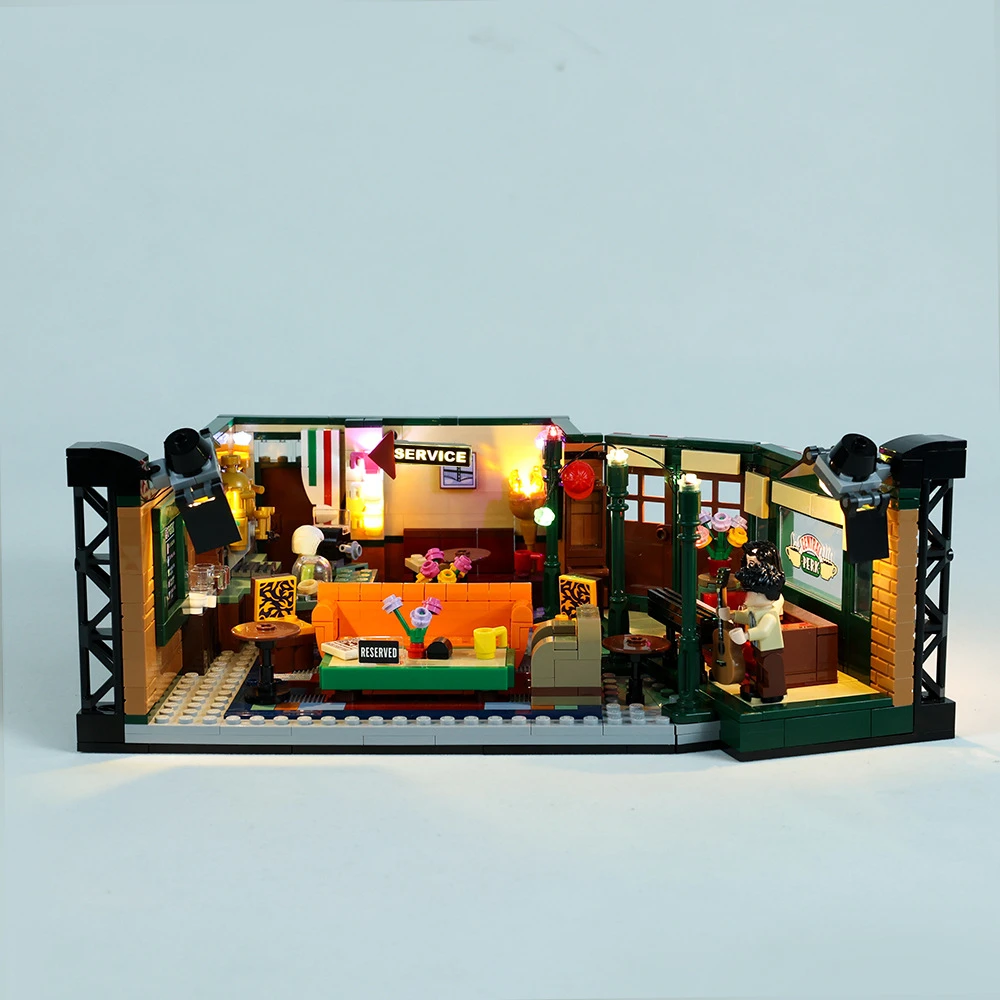 Лампа без строительных блоков освещение для Central Perk 21319 игрушки сделай сам