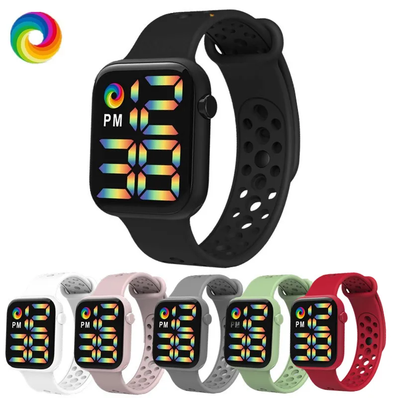 

Fashion Digital Watch for Women Sports Electronic Wrist Watches Silicone Strap Casual Ladies LED Watch Clock reloj mujer