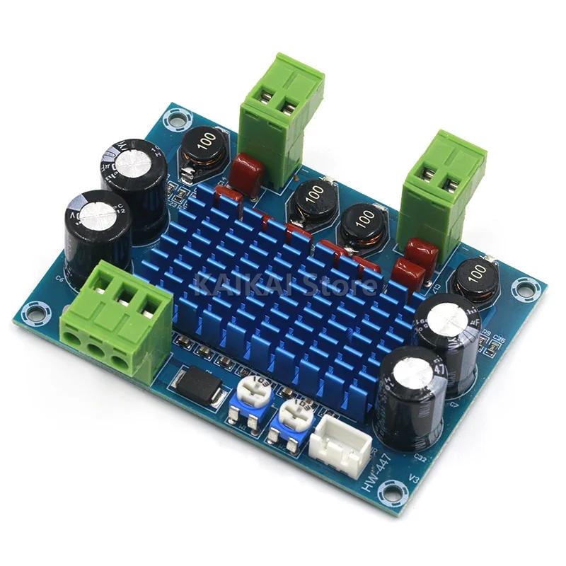 High Power Digital HIFI Amplifier Board 2*120W XH-M572 TPA3116D2 Chassis Dedicated Plug-in Input 5V 24V 28V output 120W