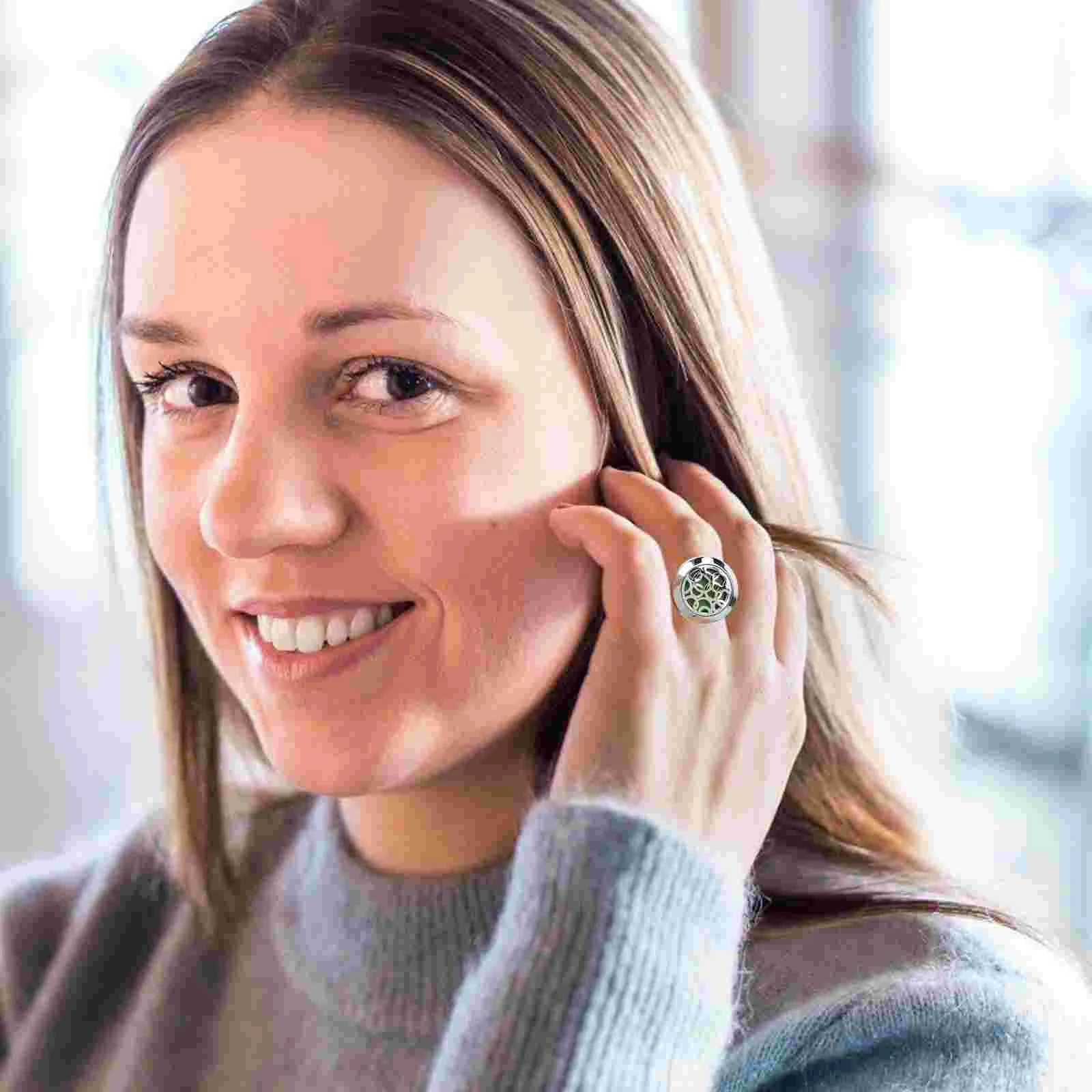 Полое кольцо с открытой манжетой унисекс диффузоры эфирное масло ароматерапия