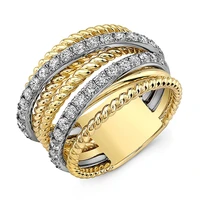 exquisite multi circle combination trend punk style rings for men line luxury ring men wholesale hot sale
