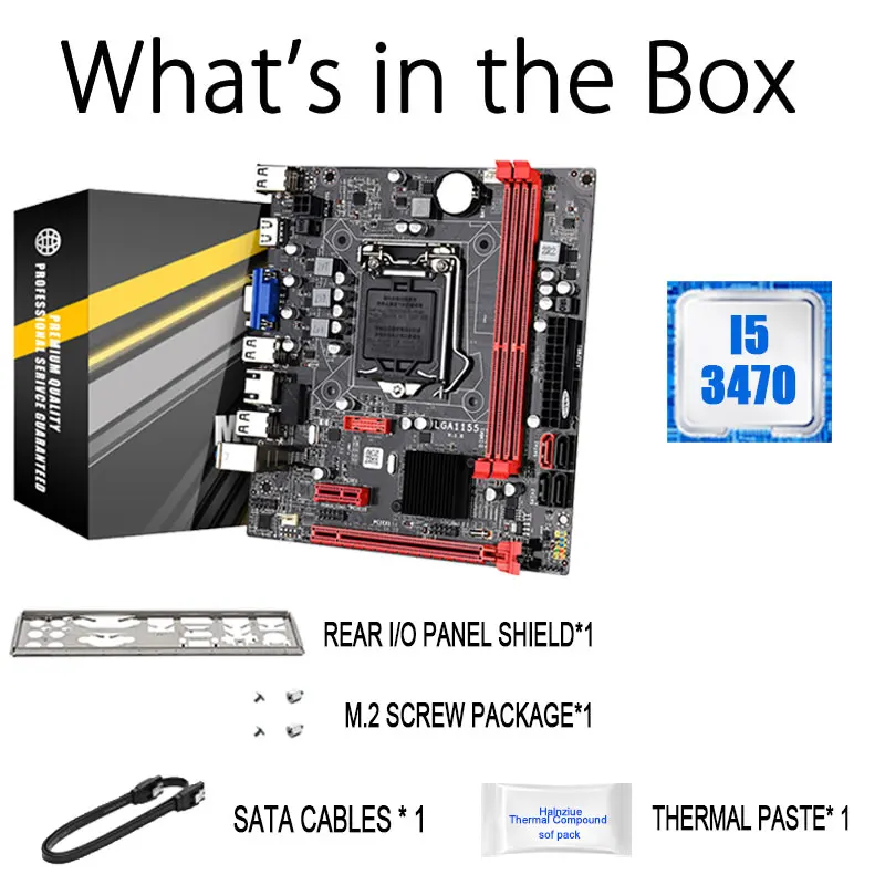 B75M набор материнской платы для настольного компьютера с Intel Core LGA 1155 I5 3470