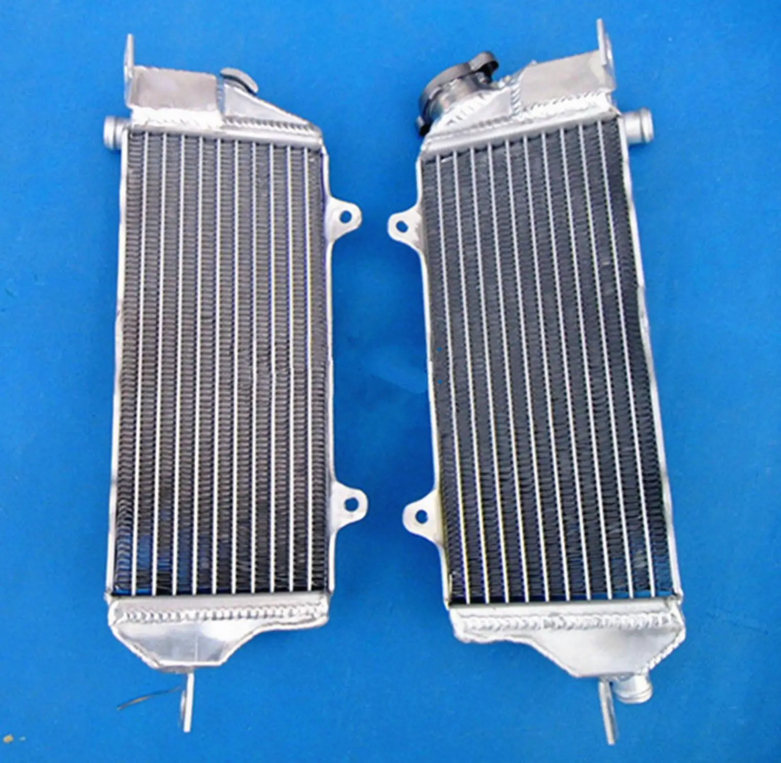 For 1986 1987 Kawasaki Tecate KXT250 Aluminum Radiator Cooler Cooling Coolant