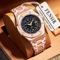 top brand luxury mens watches waterproof stainless steel watch quartz men date calendar business wristwatch
