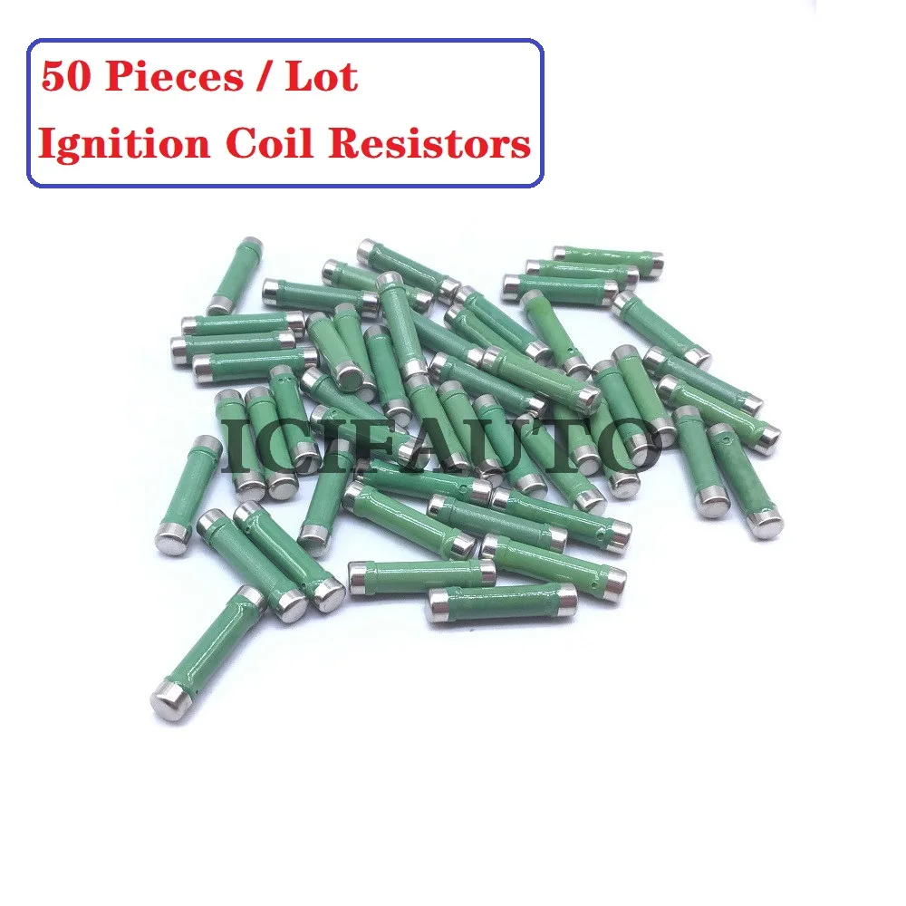 50 шт. 4 Вт 2 К резистор сопротивления катушки зажигания для Nissan Honda Mazda-18,5 мм