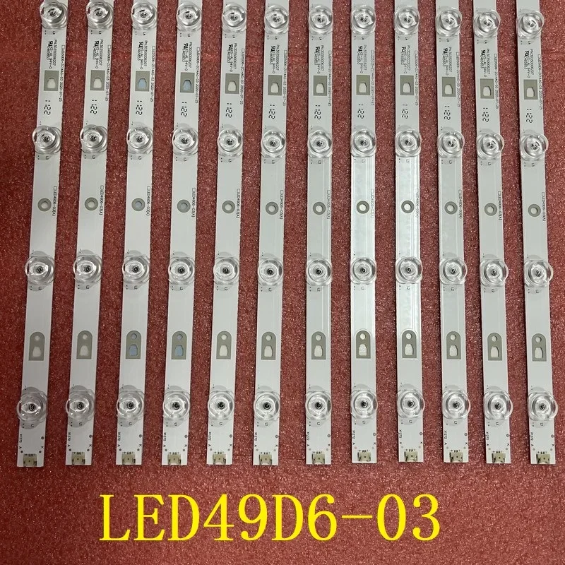 12 шт. светодиодная лента (12) для Haier FD4951A-LU G49Y LED49D6-03(A) 30349006203 LED50D6-ZC14AG-03 LE50U6500TF LS49AL72