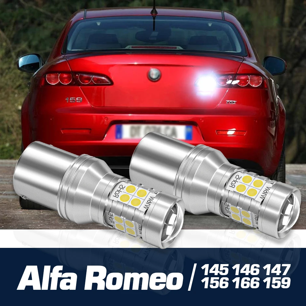 

2pcs LED Reverse Light Backup Bulb Canbus Accessories For Alfa Romeo 145 146 147 156 166 159 1995-2012 2005 2006 2007 2008 2009