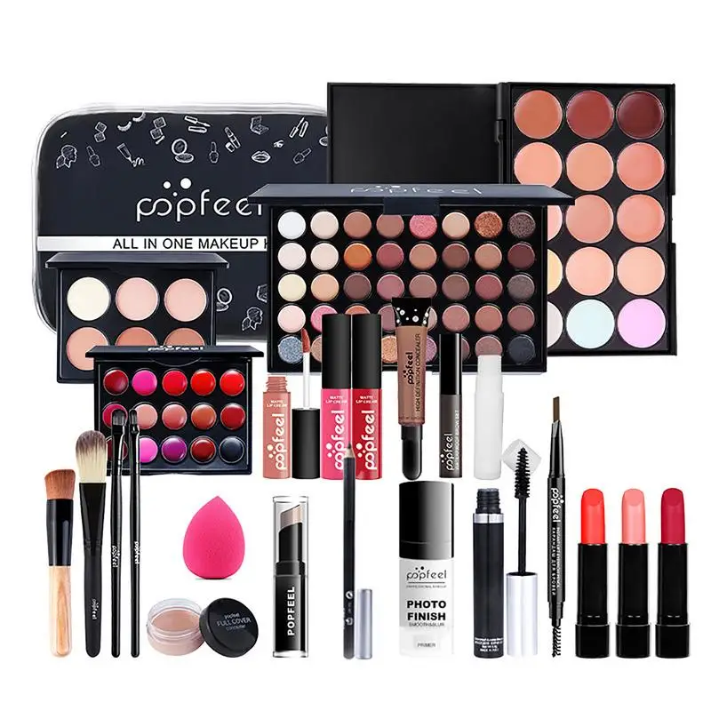 

Makeup Set Professional Lipstick Eyeshadow Palette Mascara Gift Travel Portable Long Lasting Makeup Kit set de maquillaje