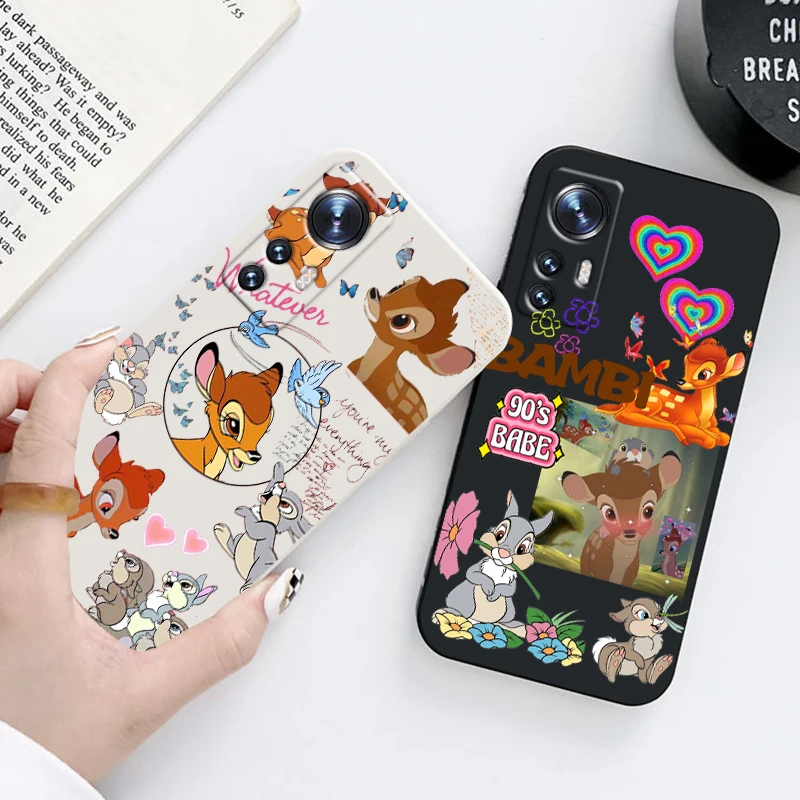 

Cartoon disney little deer Bambi For Xiaomi Mi 12S 12 12X 11i 11T 11 10 10S 10T 9 Pro Lite Ultra 5G Liquid Rope TPU Phone Case