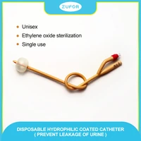 zufor new type 2 way latex foley catheter disposable urinary catheter medical sterilization with hard valve 10pcslot