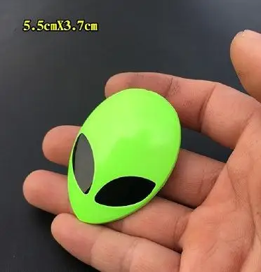 

1 Шт. Металлическая 3D Эмблема "Голова Инопланетянина" Для Мотоцикла И Автомобиля, Виниловая Наклейка Для Стайлинга Кузова