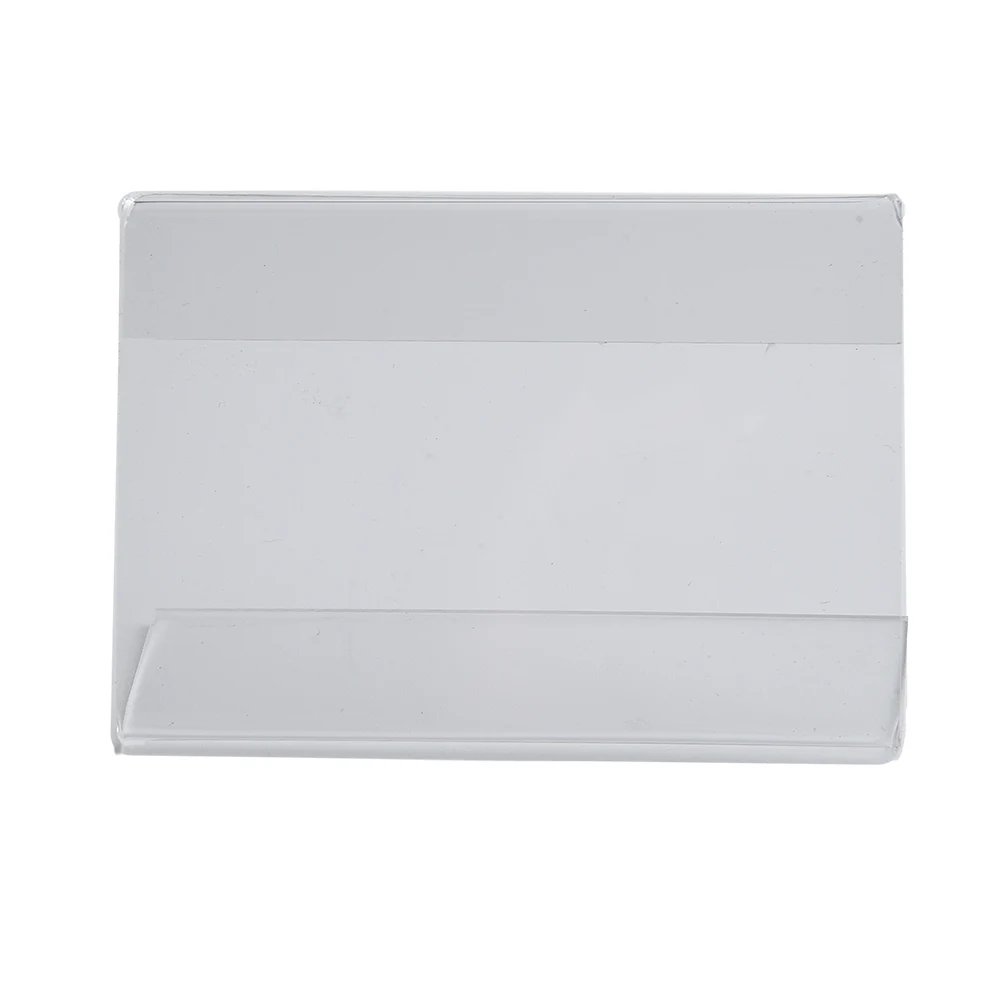

20pcs 5x7.5cm Acrylic Sign Display Stand Plastic TransparentPrice Of Business Card Label Stand Desktop Business Card Holder