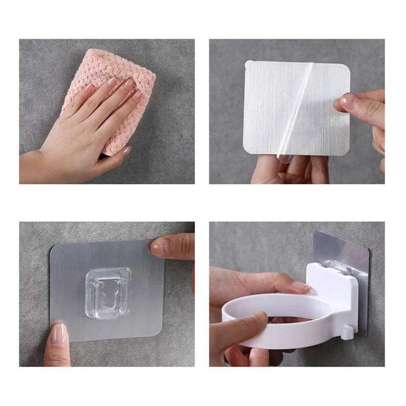 Настенный держатель для фена ванной комнаты полка из АБС-пластика стеллаж