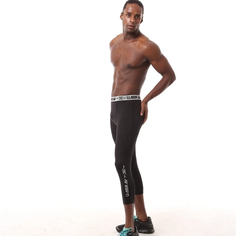 Мужские Компрессионные Леггинсы A467 облегающие леггинсы для бега баскетбола