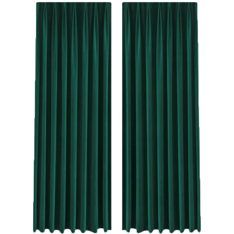 Роскошные зеленые бархатные ретро-шторы для гостиной столовой спальни