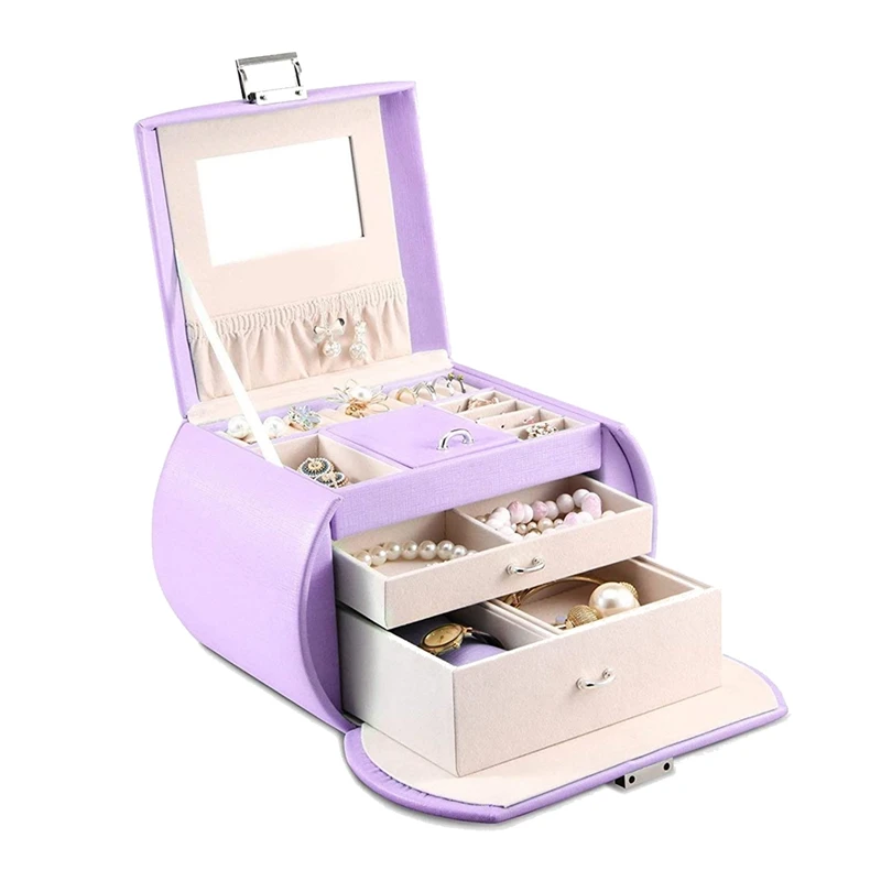 

Jewelry Box Multi-Layer Large Capacity Necklace Hand Jewelry Earring Storage Box High-End Luxury Exquisite
